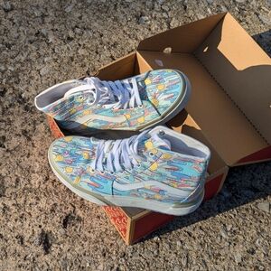 Vans sk8 hi stacked sunwaves UV reactive platform sneaker
